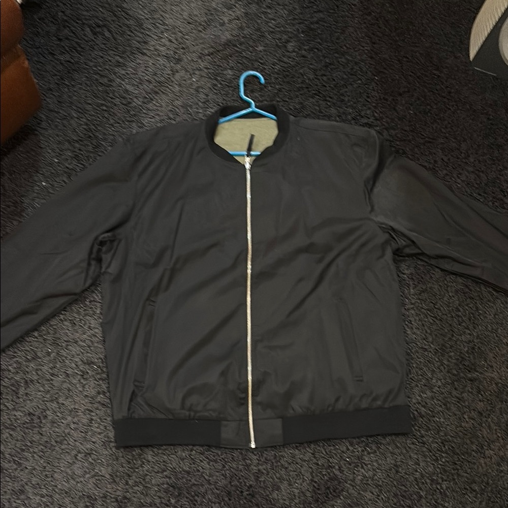 Classic Black Bomber Jacket